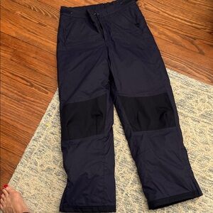 L.L. Bean Kids Black and Navy Snow Pants